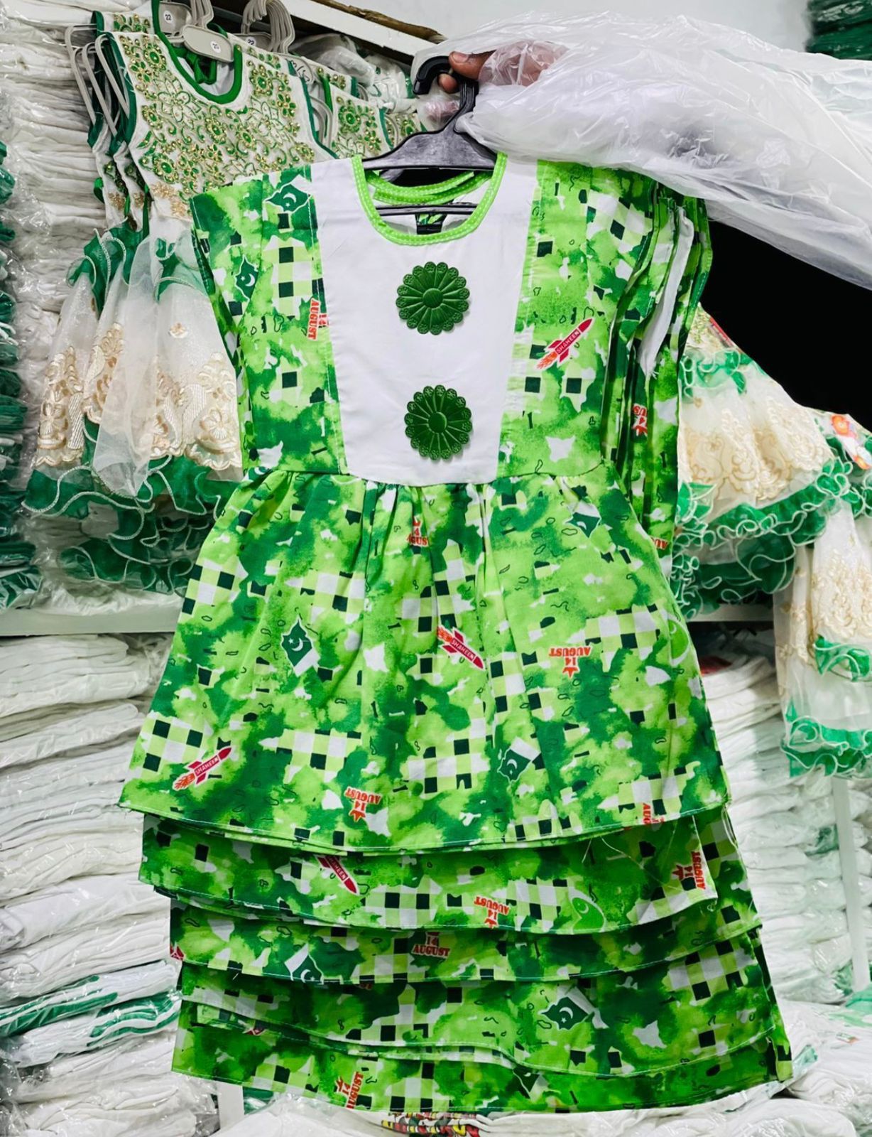 Pakistan Independence Day Cotton Frock
