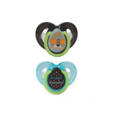 Tommee Tippee 2PK Night Time Soother 6-18M - With Case - TT 433374