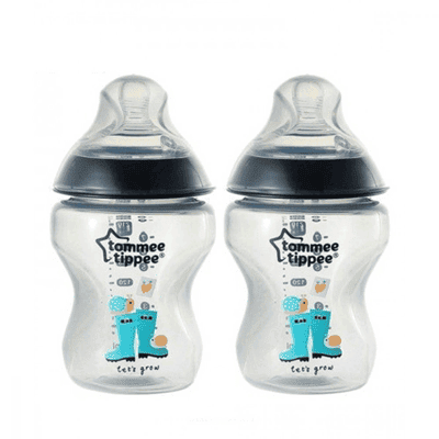 Tommee Tippee Tinted Bottle 260ml/9OZ - Black 2PK - TT 422585