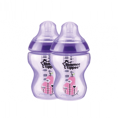 Tommee Tippee Tinted Bottle 260ml/9OZ - PURPLE 2PK - TT 422583